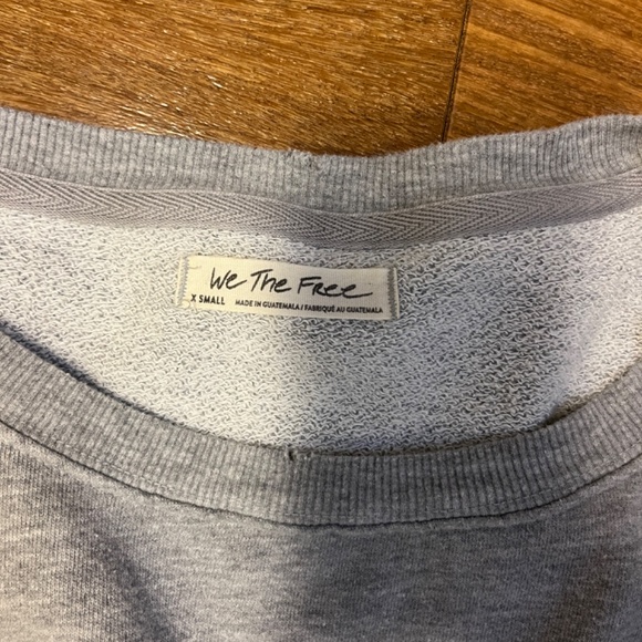 Free People Gray Oversized Sweatshirt - Picture 8 of 8